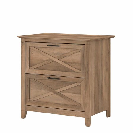 Bush Furniture Key West 2 Drawer Lateral File Cabinet in Reclaimed Pine KWF130RCP-03